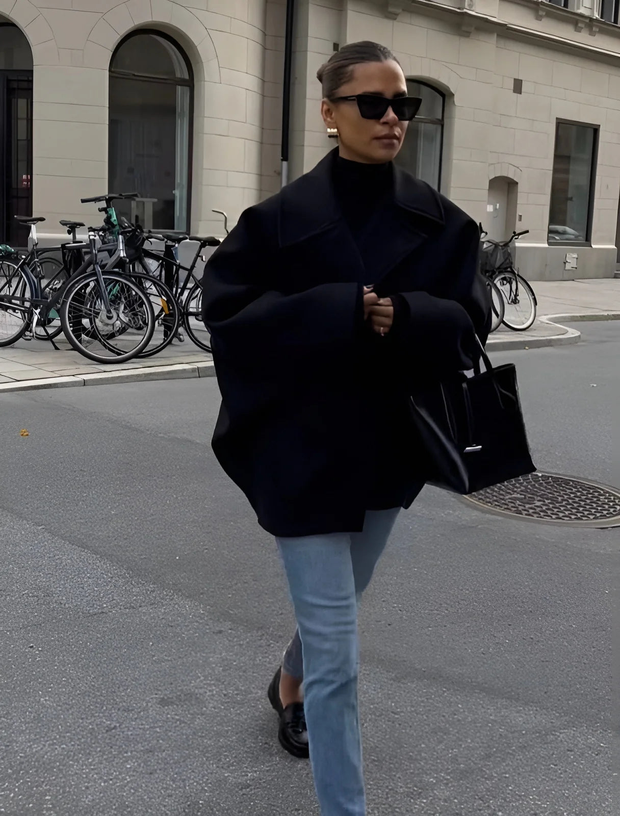 Lizzy - Abrigo de lana Elegante Versátil Oversize