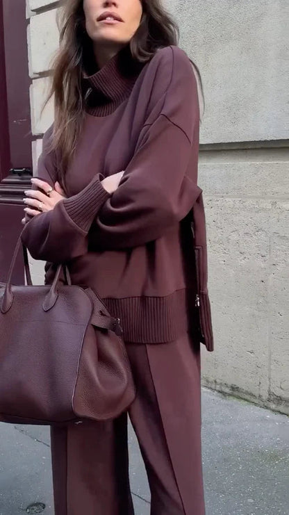 Alessandra - Conjunto de Punto Versátil Elegante