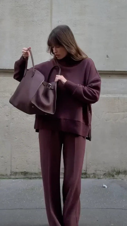 Alessandra - Conjunto de Punto Versátil Elegante